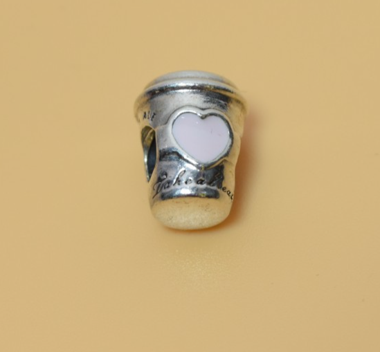 Pandora Silver Charm a Break Coffee Cup Charm 797185EN160 #4