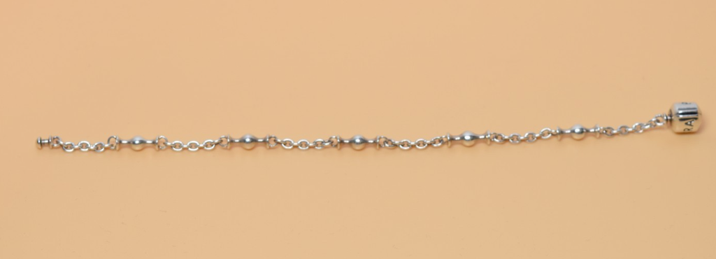 Pandora Sterling Silver Five Station Clip Bracelet 7" ALE 925 #4