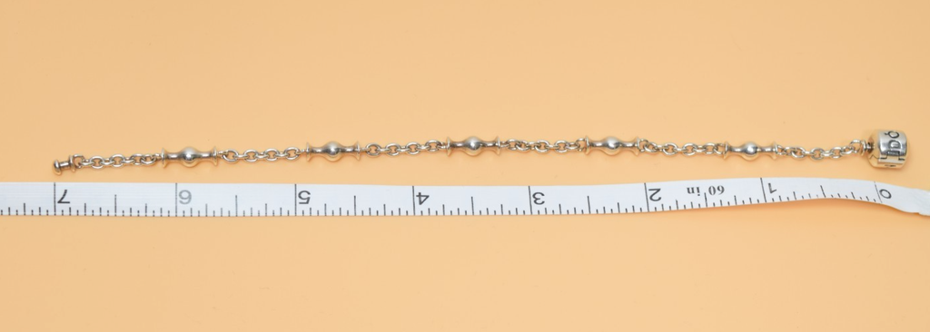 Pandora Sterling Silver Five Station Clip Bracelet 7" ALE 925 #5