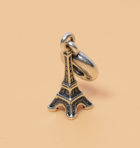 Pandora Sterling Silver Paris France Eiffel Tower Travel Dangle Charm #2