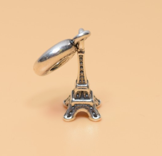 Pandora Sterling Silver Paris France Eiffel Tower Travel Dangle Charm #5