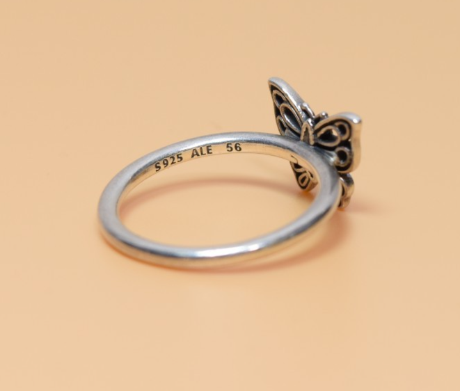 Pandora “Love Takes Flight” Butterfly Ring 56 US 7.5 - 190901CZ #3