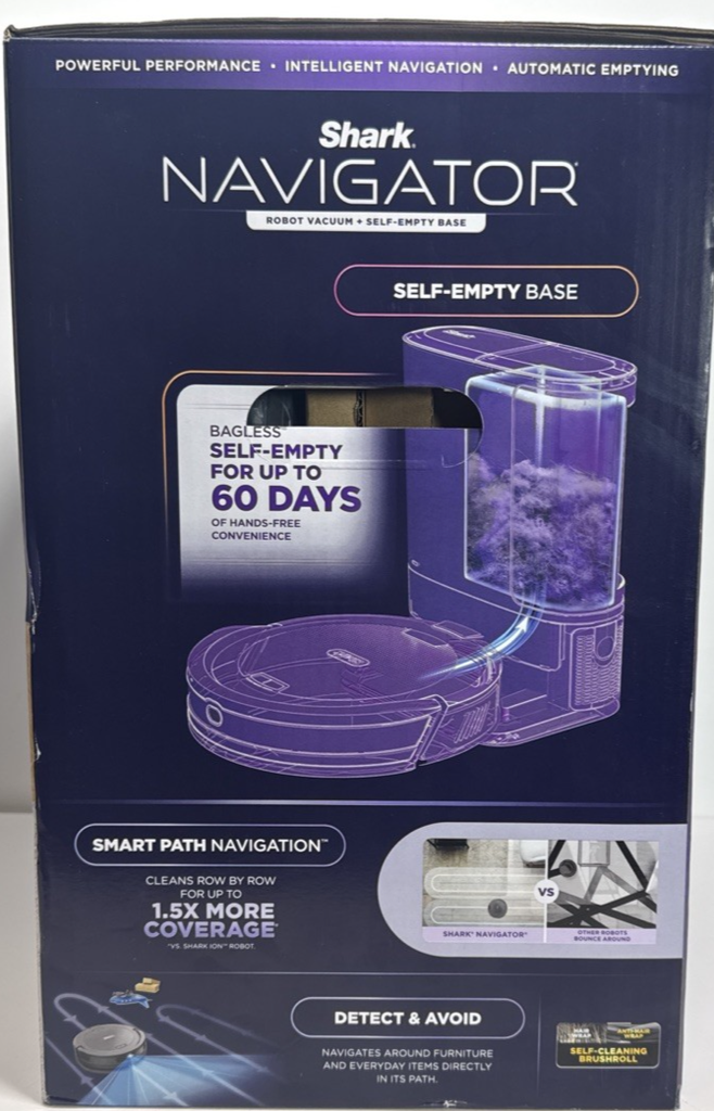 New Shark Navigator Robot Vacuum + Self-Empty Base RV2120AE #3