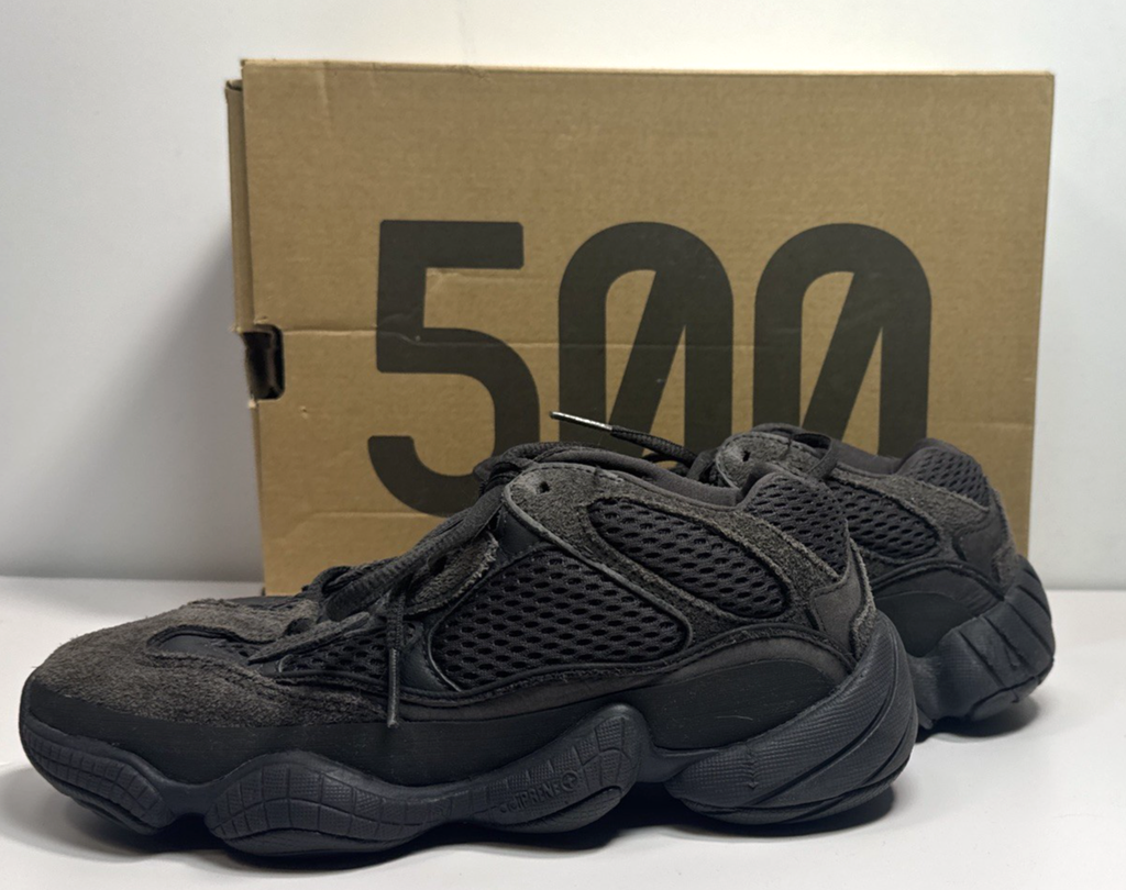 Pre Owned Size 4 - adidas Yeezy 500 Low Utility Black #1