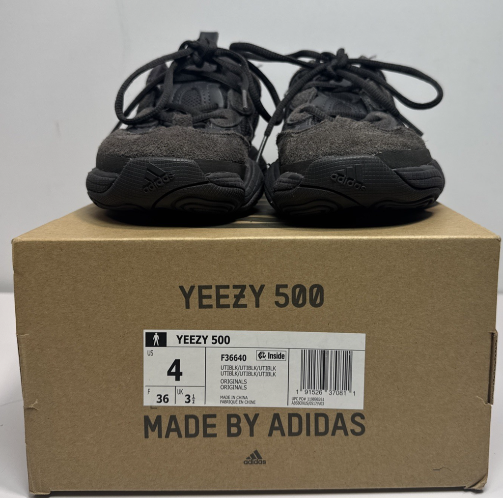 Pre Owned Size 4 - adidas Yeezy 500 Low Utility Black #2