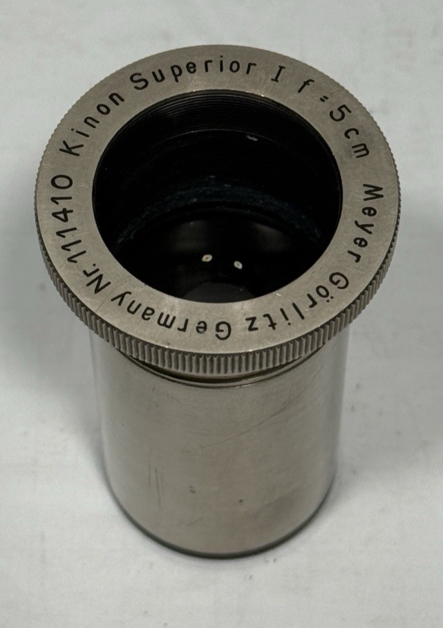 Meyer-Gorlitz Kinon Superior I 5cm f/1 Projection Lens Germany Nr.111410 #1