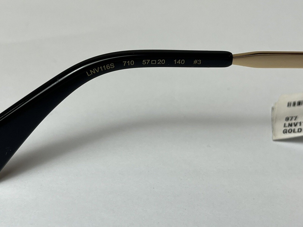Lanvin LNV116S Sunglasses Women Gold/Gray Oval 57mm #7
