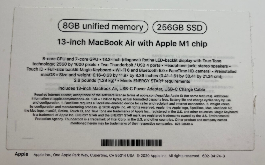 Apple MacBook Air 13.3" M1 8GB RAM 256GB SSD Rose Gold 2020 A2337 #10