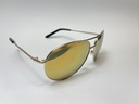 Nike EV1218-752 Brown & Mirror Lens Chance Sunglasses w/ Swoosh - Gold used