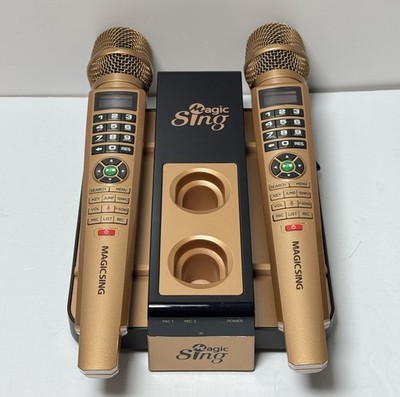 MAGIC SING Karaoke E5+ with 2 Wireless Mic -great