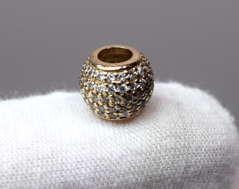 Authentic Pandora 14K Pave Lights Charm 750819CZ