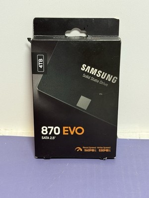 Samsung 870 EVO 4TB 2.5" SATA III V-NAND SSD – Model MZ-77E4T0B Factory Sealed