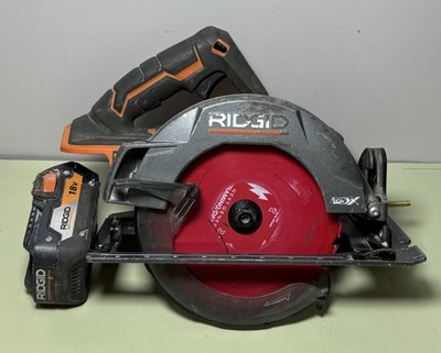 RIDGID R8652 18V Cordless Circular Saw With 18V 4.0 Ah Ridgid Battery