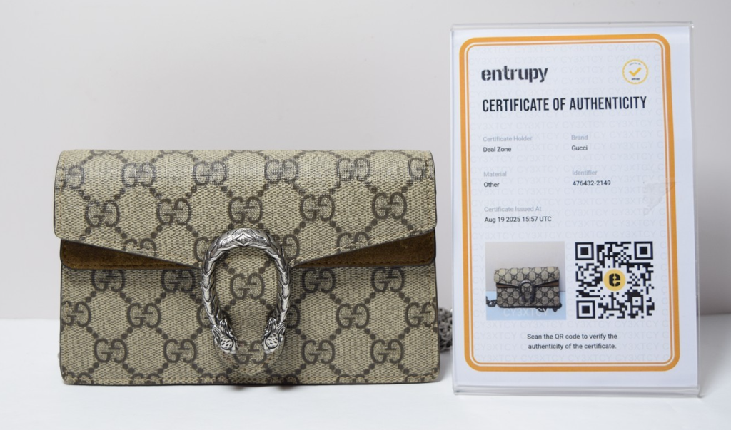 Gucci Dionysus GG Supreme Super Mini Bag Beige Canvas