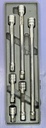 [8829-6] Snap On Tools NEW 206AFX 6pc 3/8" Drive Knurled Chrome Socket Extension Set USA