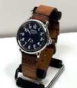 [11416-1] Shinola The Runwell 41mm Silver Steel Case Blue Dial Brown Leather Band