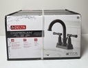 [11643-2] Delta Chamberlain Centerset Matte Black 2-Handle Bathroom Faucet 25747LF-BL