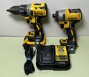 [11664-1] DeWalt 20V MAX XR Brushless Drill DCD791 & Impact Driver DCF887 w/Charger+Batter