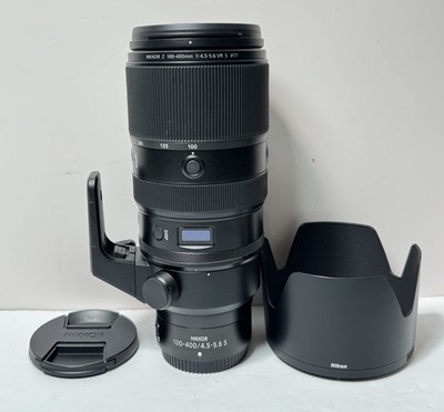 Nikon NIKKOR Z 100-400mm f/4.5-5.6 VR S Telephoto Zoom Lens w/Hood Cap-Excellent