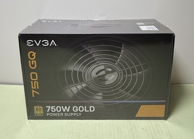 EVGA 750 GQ 750W 80+ Gold Semi Modular Power Supply – 210-GQ-0750-V1 -New Sealed