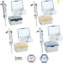 [11684-1] Eppendorf Research Plus G 4-Pack Pipettes 2.5/20/200/1000 µL –2231300004 -Sealed