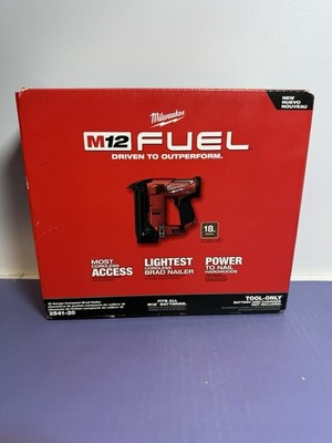 Milwaukee 2541-20 M12 FUEL 12V 18 Gauge Compact Brad Nailer - Bare Tool