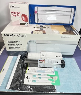 Cricut Maker 3 Die Cutting Machine - With brand new/ EXTRA ACESSORIES