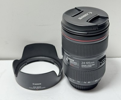 Canon EF 24-105mm f/4L IS II USM Zoom Lens w/ Hood EW-83M