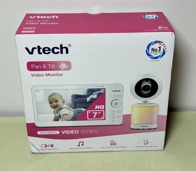 Vtech VM7468HQ Video Series Pan & Tilt Video Monitor  White-BRAND NEW