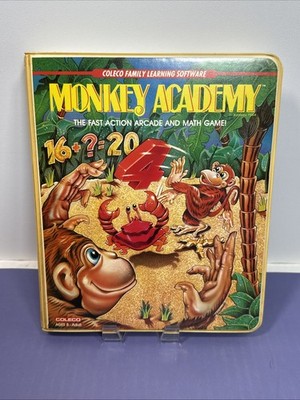 Monkey Academy for Colecovision Complete In Box Tested And Working