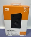 [12109-1] WD 5TB My Passport Portable External Hard Drive HDD-WDBPKJ0050BBK-WESN