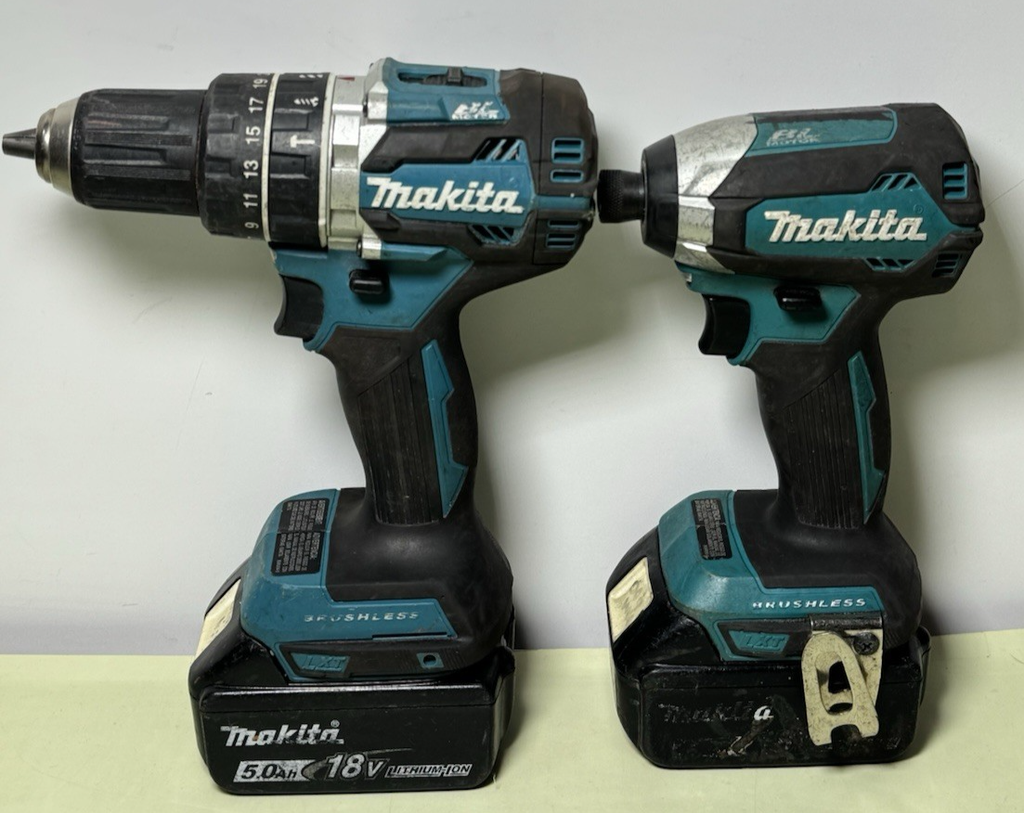Makita 18V Brushless Drill Impact Driver Combo Kit XPH12 + XDT13 w/ Batteris