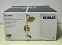 [12216-1] Kohler Sundae Tub & Shower Faucet with Valve Brushed Moderne Brass R28798-4G-2MB