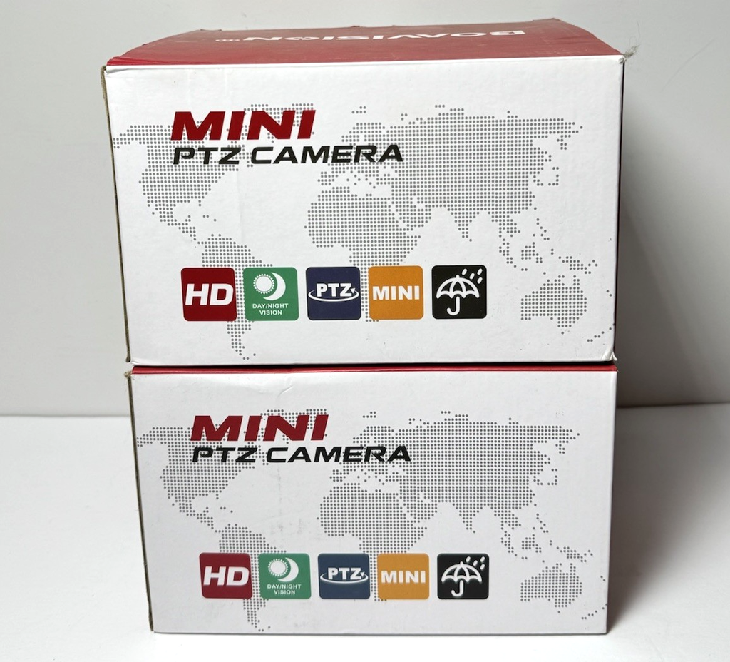 Boavision Mini PTZ Camera WiFi Security with Full Color Night HD22M102M Lot of 2
