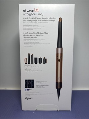 NEW Dyson Airwrap i.d Multi-Styler for Straight+Wavy Amber Silk Factory Sealed