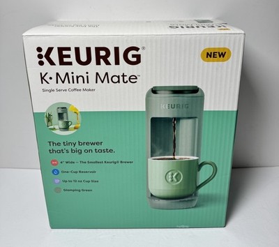 Keurig K-Mini Mate Single-Serve K-Cup Pod Coffee Maker Glamping Green-New