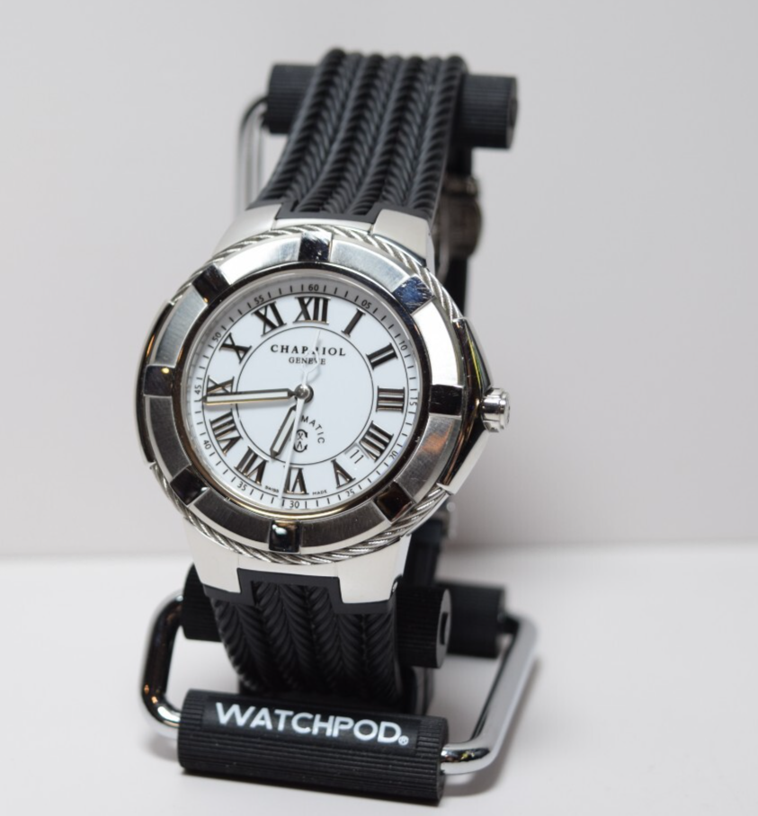 Charriol CE443Q-3062 Celtic Genève Men's 44mm Auto Watch Stainless Steel Rubber