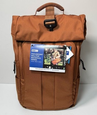 Think Tank FocusPoint 30L RollTop Camera Backpack Urban Rust: Expandable Travel
