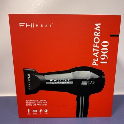 FHI Heat Platform 1900 Nano Pro Hair Dryer Tourmaline Ceramic w/ 3 Attatchments