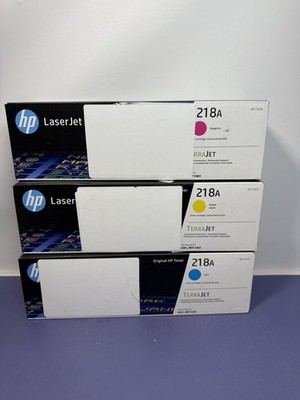 218A Cyan/Magenta/Yellow Standard Yield Toner Set - 3 Pack - Brand New - 07/25