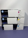 [12563-3] 218A Cyan/Magenta/Yellow Standard Yield Toner Set - 3 Pack - Brand New - 07/25