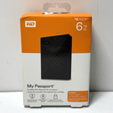 [12576-1] WD- My Passport 6TB External USB 3.0 Portable Hard Drive Black-Brand new