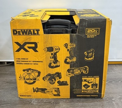 DEWALT 20-Volt MAX Lithium-Ion Cordless 7-Tool Combo Kit w/2.0 Ah-5 Batt+charger