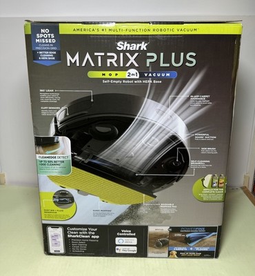 Shark Matrix Plus 2in1 Robot Vacuum & Mop with Sonic Mopping, Matrix RV2610WA X3