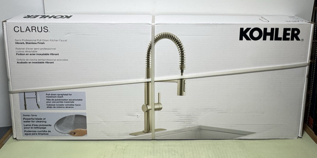 Kohler Clarus Semi Pro One Handle Pull Down Sprayer Kitchen Faucet R30937-VS