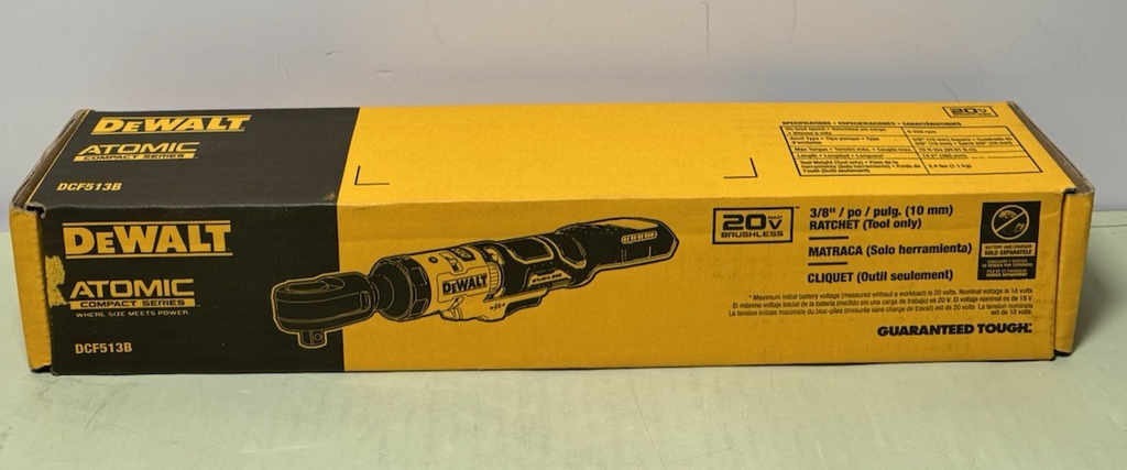 DEWALT DCF513B ATOMIC 20V MAX Ratchet, Brushless, 3/8 in Tool Only - New Sealed