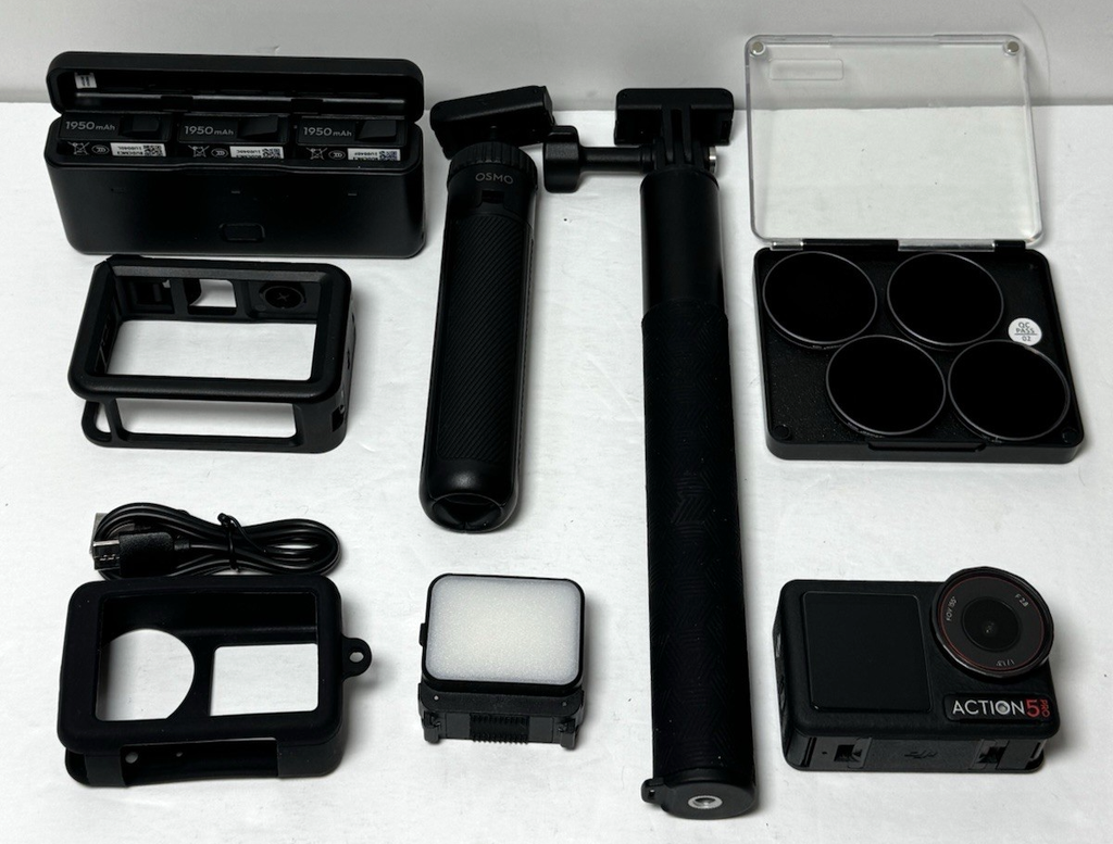 DJI Osmo Action 5 Pro 4K Action Camera + 3 Batteries Charger ND Filter Kit