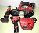 [12858-13] Milwaukee M12 FUEL Combo 2529-20 Band Saw 3453-20 Impact 2567-20 Ratchet w/batt
