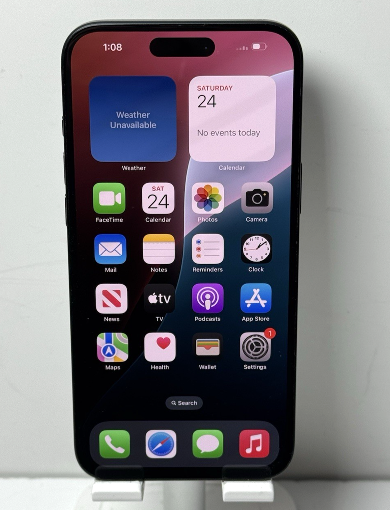 Apple iPhone 16 Plus 128GB Black Unlocked 100% Batt *International Use only*