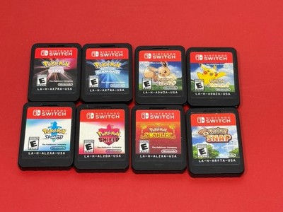 Nintendo Switch Pokemon Games Lot of 8 Scarlet Sword Shield Diamond Pearl
